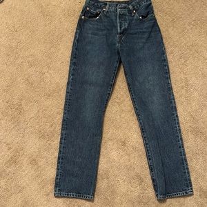 Authentic Levi’s 501 button fly jeans. 25x28
